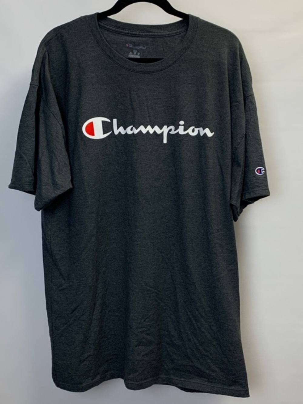 Champion Classic Graphic Script Logo Men’s Tee Shirt Size XXL